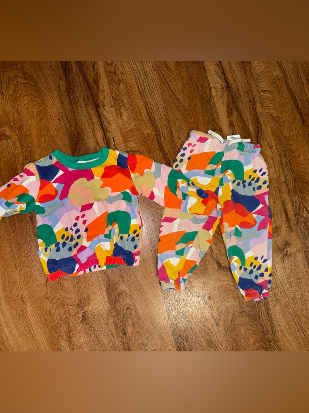 H&M Multicolor Abstract Print Kids Matching Set